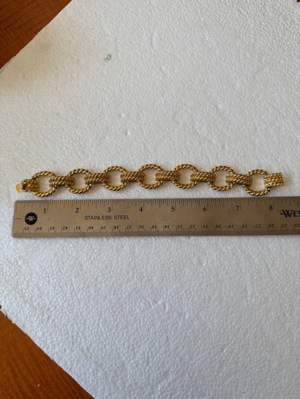 Joan Rivers Gold Braided Link Bracelet for Women - Designer Style